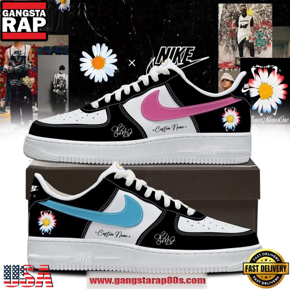G-Dragon x Peaceminusone Daisy 2026 Custom Name Air Force 1 Sneakers Shoes