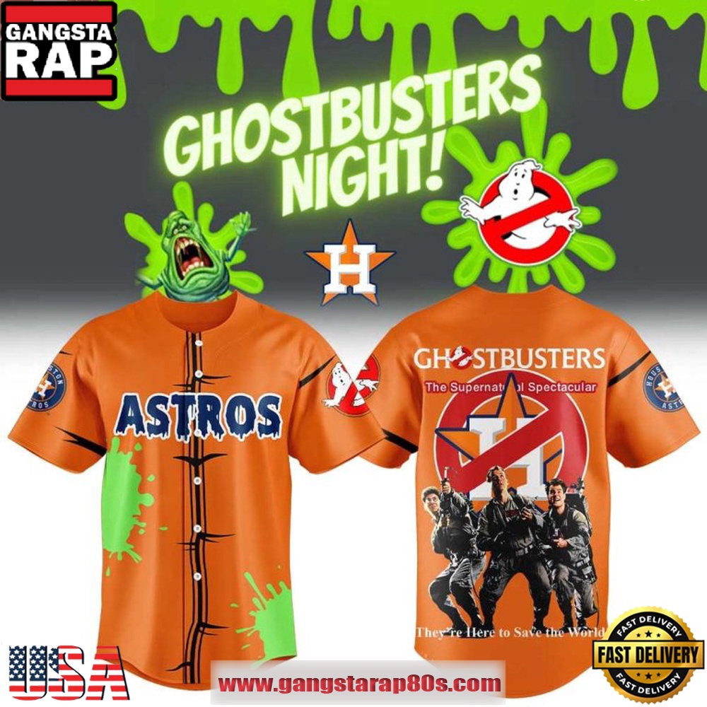 Houston Astros x Ghostbusters Night 2026 Special Edition Baseball Jersey