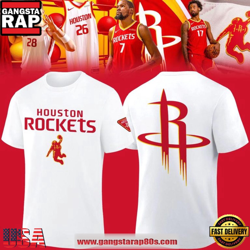 Houston Rockets Clutch City 2026 Houston Basketball Pride White T Shirt Houston Rockets Clutch City 2026 Houston Basketball Pride White T Shirt