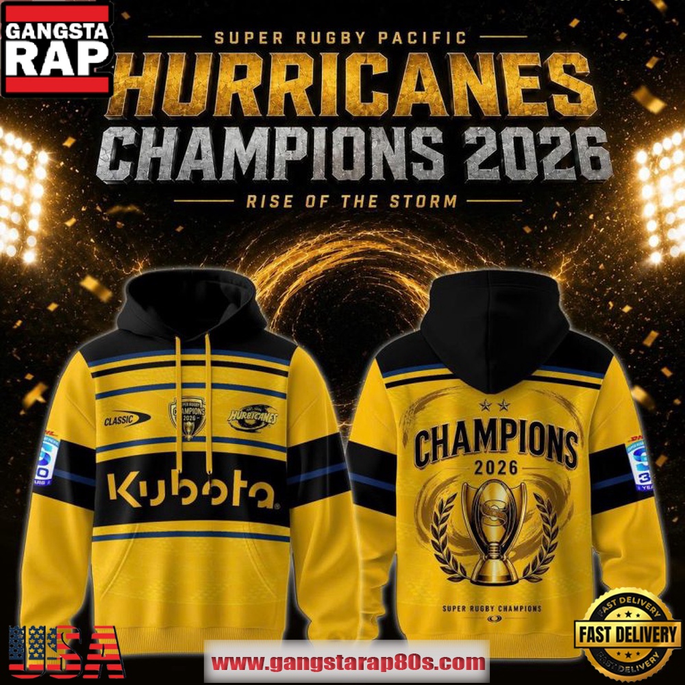 Hurricanes Rugby 2026 Super Rugby Pacific Title Champions Hoodie Hurricanes Rugby 2026 Super Rugby Pacific Title Champions Hoodie