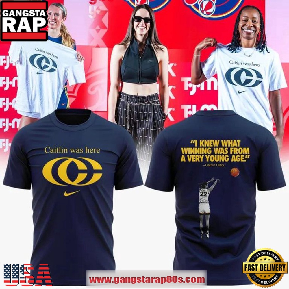 Indiana Fever x Caitlin Clark 2026 Caitlin Was Here Signature Logo T Shirt