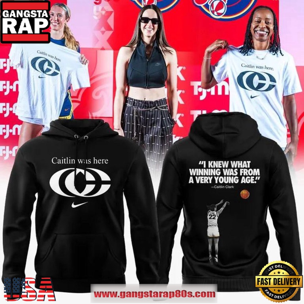 Indiana Fever x Caitlin Clark 2026 Caitlin Was Here Signature Logo Unisex Hoodie