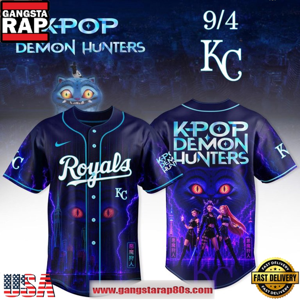 Kansas City Royals x K-Pop Demon Hunters Limited Edition 2026 Baseball Jersey