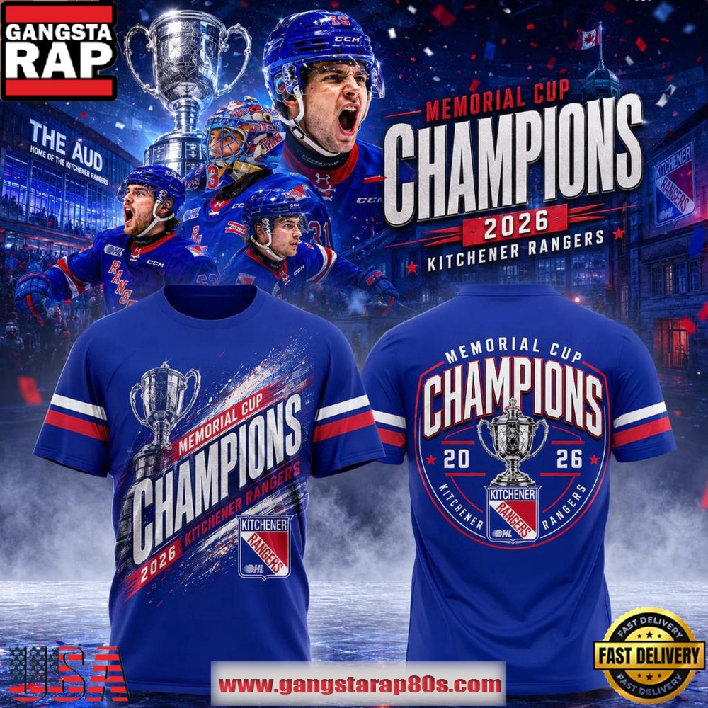 Kitchener Rangers 2026 Champions Memorial Cup Limited Edition 3D Shirt