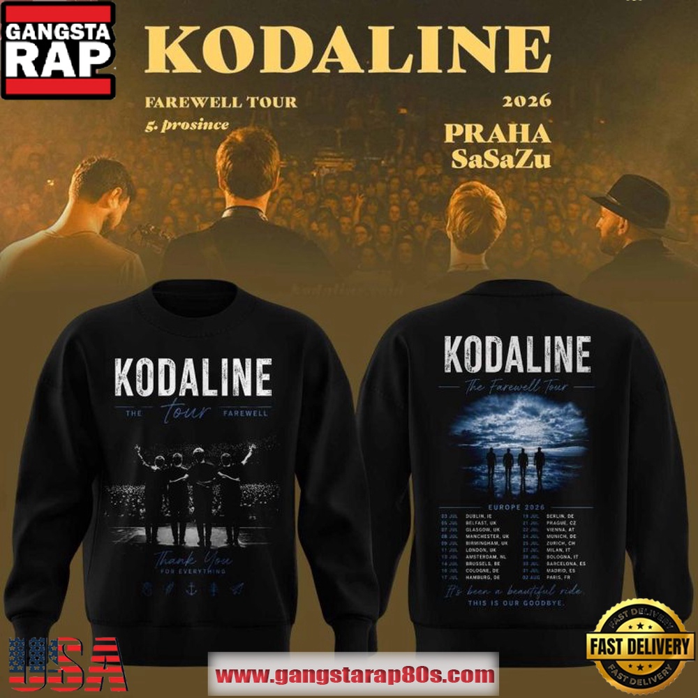 Kodaline Farewell Tour 2026 This Is Our Goodbye All Over Print Sweatshirt