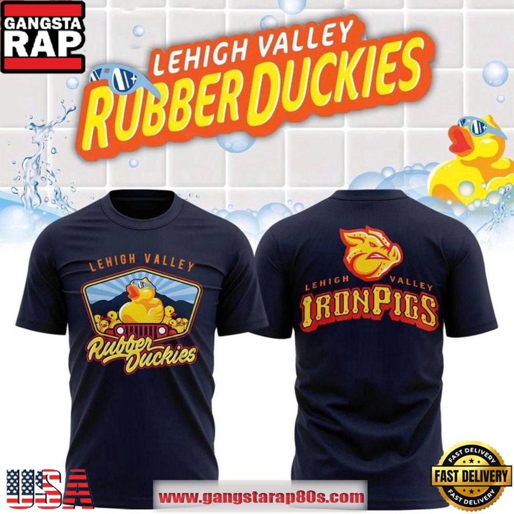 Lehigh Valley IronPigs x Rubber Duckies 2026 T Shirt Lehigh Valley IronPigs x Rubber Duckies 2026 T Shirt