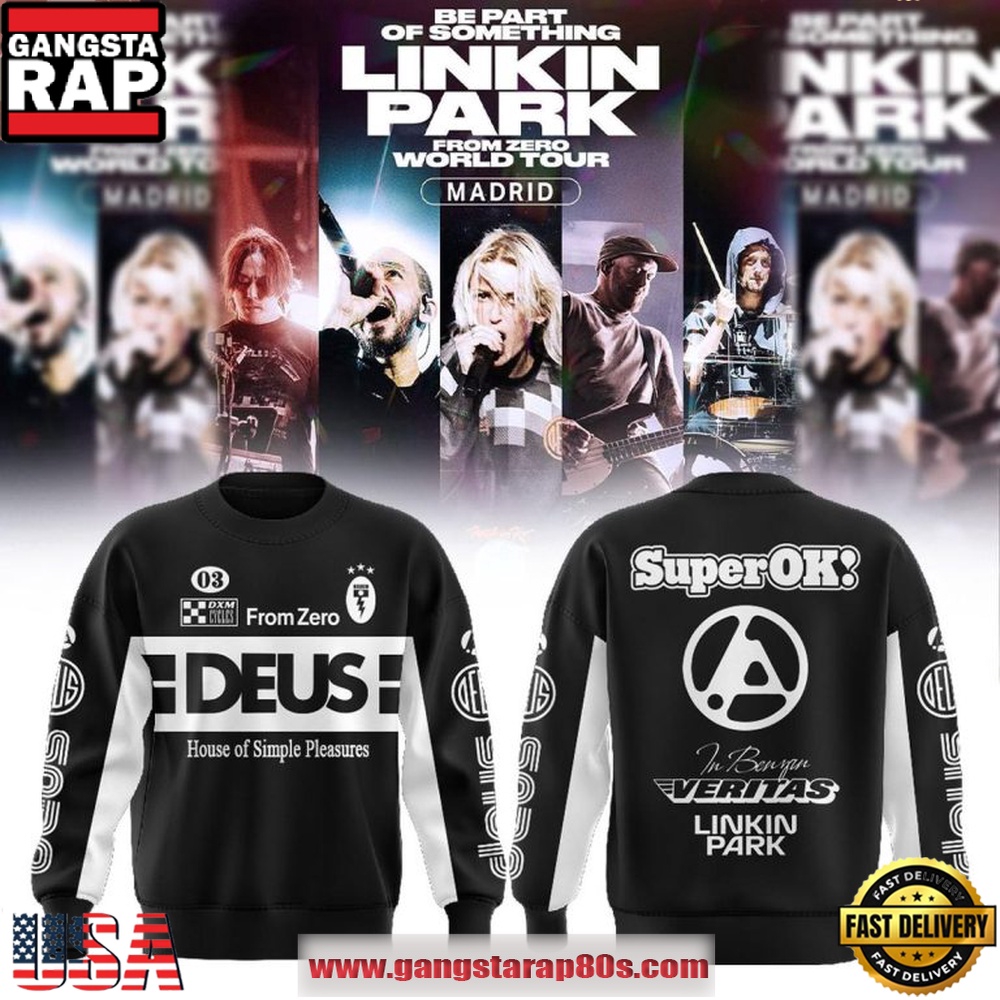 Linkin Park Deus Ex Machina From Zero World Tour Madrid 2026 Sweatshirt