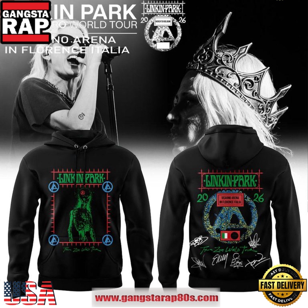 Linkin Park From Zero World Tour Florence Italia 2026 Hoodie Linkin Park From Zero World Tour Florence Italia 2026 Hoodie