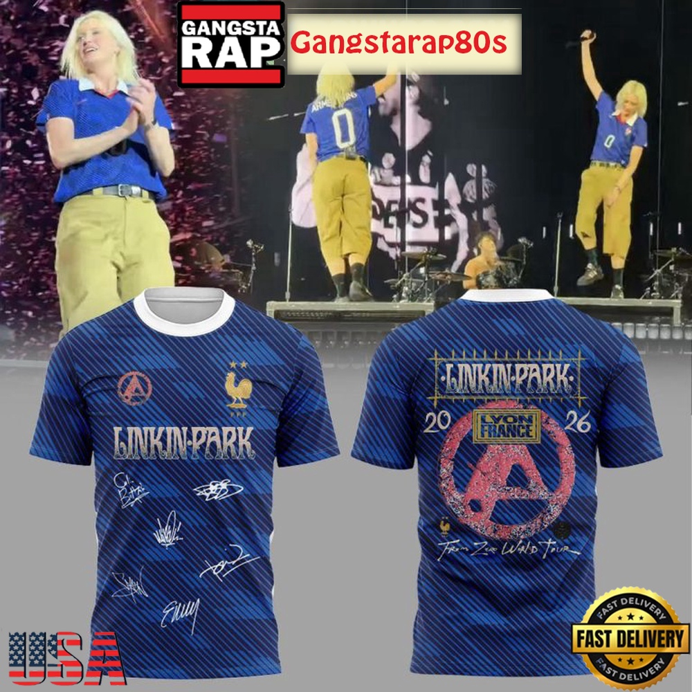 Linkin Park x France 2026 From Zero World Tour T Shirt Linkin Park x France 2026 From Zero World Tour T Shirt