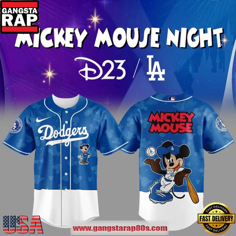 Los Angeles Dodgers x Mickey Mouse Night 2026 Special Edition Baseball Jersey