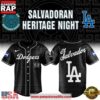 Los Angeles Dodgers x Salvadoran Heritage Night 2026 Vintage Baseball Jersey 3 Los Angeles Dodgers x Salvadoran Heritage Night 2026 Vintage Baseball Jersey