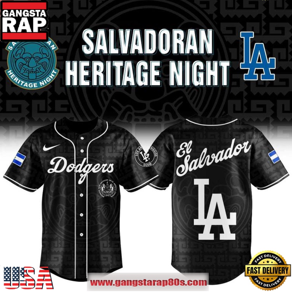 Los Angeles Dodgers x Salvadoran Heritage Night 2026 Vintage Baseball Jersey Los Angeles Dodgers x Salvadoran Heritage Night 2026 Vintage Baseball Jersey
