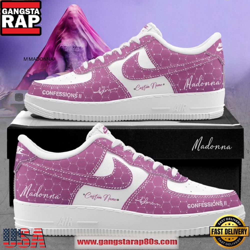 Madonna Confessions II 2026 On A Dance Floor Custom Name Air Force 1 Sneakers Shoes