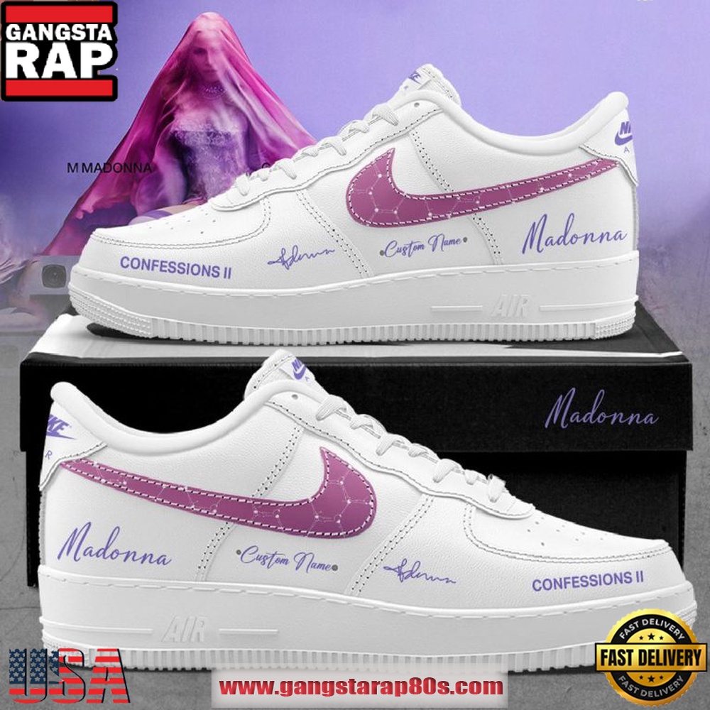 Madonna Confessions II 2026 On A Dance Floor Custom Nike Air Force 1 Sneakers Shoes