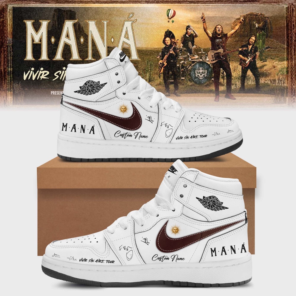Mana Vivir Sin Aire Tour 2026 Signature White Air Jordan 1