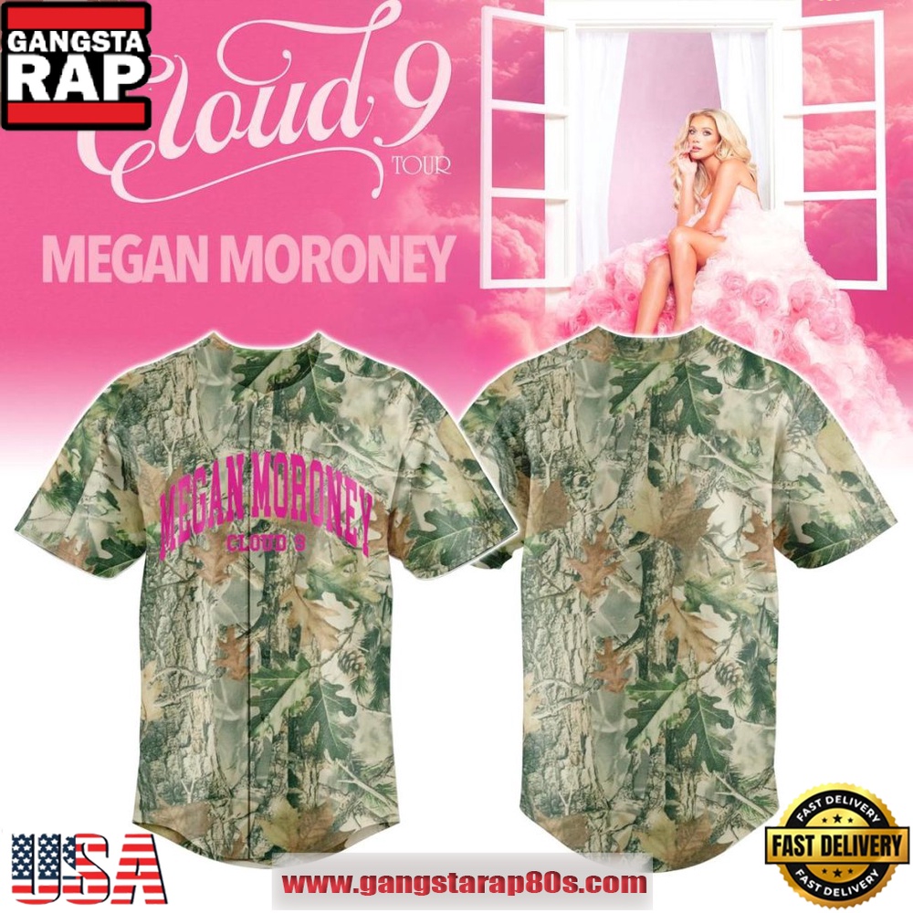Megan Moroney The Cloud 9 Tour 2026 Camo Baseball Jersey Shirt
