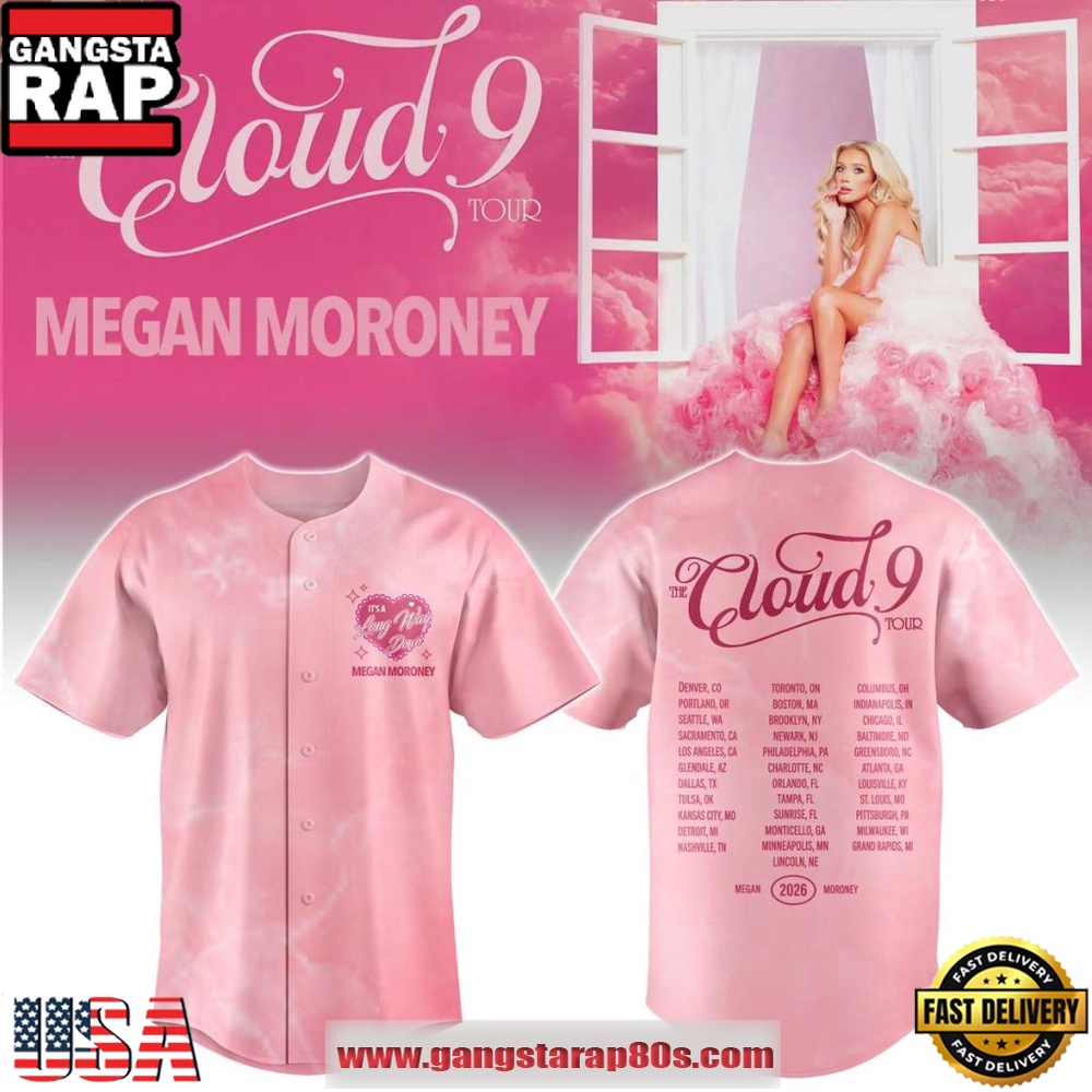 Megan Moroney The Cloud 9 Tour 2026 Special Edition Baseball Jersey