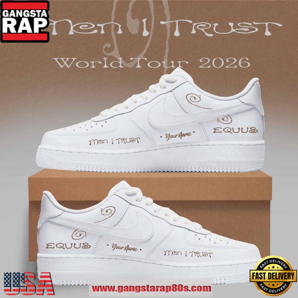 Men I Trust World Tour 2026 Concert Fan Custom White Air Force 1 Sneakers Shoes Men I Trust World Tour 2026 Concert Fan Custom White Air Force 1 Sneakers Shoes