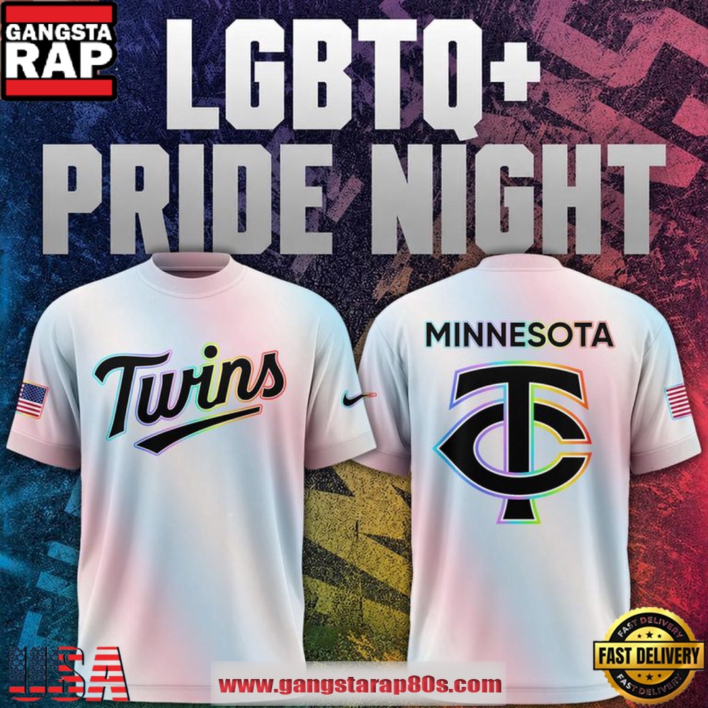 Minnesota Twins x LGBTQ+ Pride Night 2026 New Edition T Shirt Minnesota Twins x LGBTQ+ Pride Night 2026 New Edition T Shirt