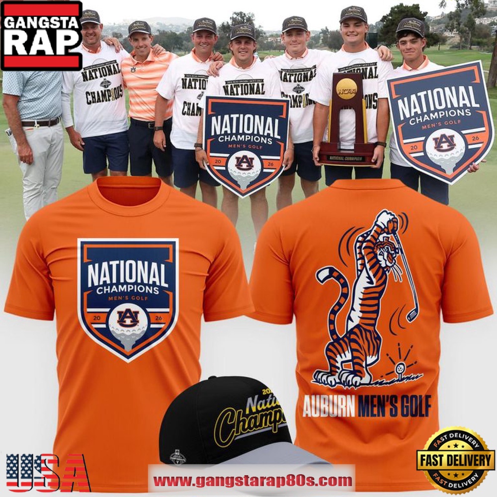 National Champions Auburn Tigers 2026 NCAA Men’s Golf T Shirt