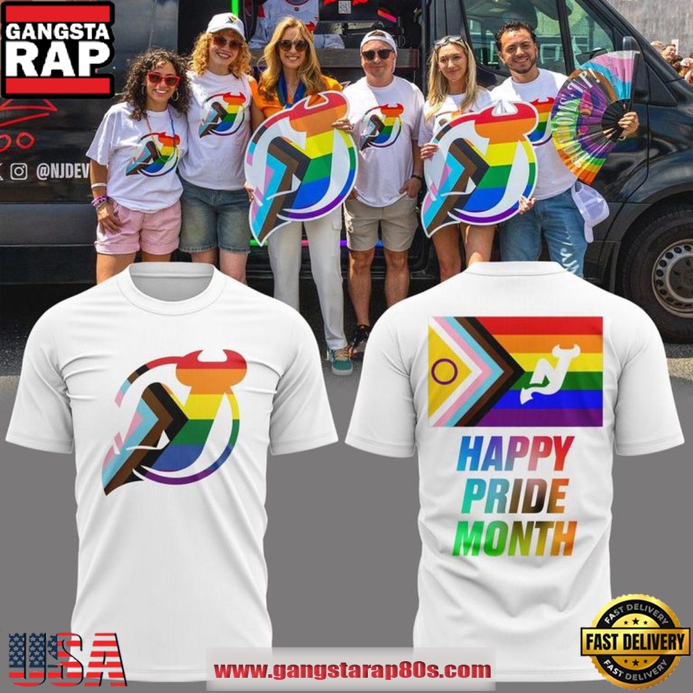 New Jersey Devils Happy Pride Month Commemorative 2026 T Shirt