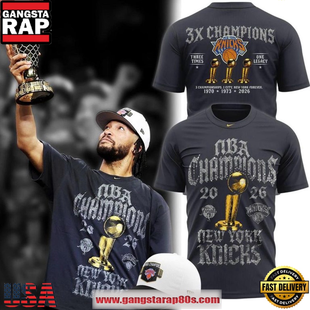 New York Knicks 3-Time NBA Champions 2026 T Shirt New York Knicks 3-Time NBA Champions 2026 T Shirt