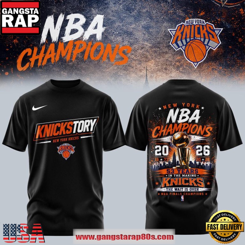 New York Knicks Fan Knickstory 2026 NBA Champions T Shirt New York Knicks Fan Knickstory 2026 NBA Champions T Shirt