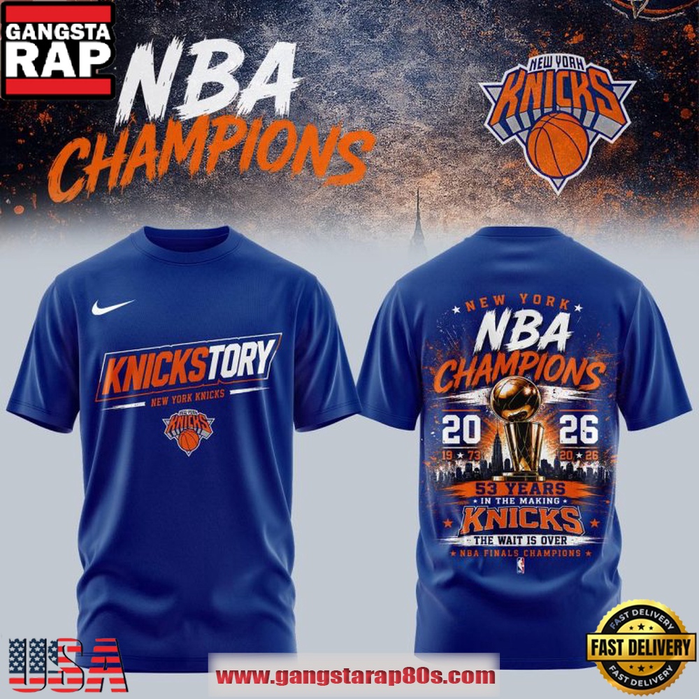 New York Knicks Knickstory 2026 NBA Champions T Shirt New York Knicks Knickstory 2026 NBA Champions T Shirt