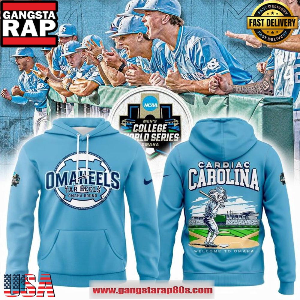 North Carolina Tar Heels 2026 Cardiac Carolina Omaha Baseball Hoodie North Carolina Tar Heels 2026 Cardiac Carolina Omaha Baseball Hoodie