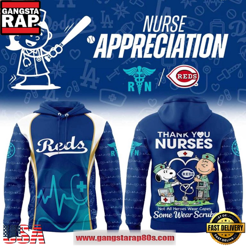 Official Cincinnati Reds MLB x Peanuts Nurses Game Night 2026 Hoodie Official Cincinnati Reds MLB x Peanuts Nurses Game Night 2026 Hoodie
