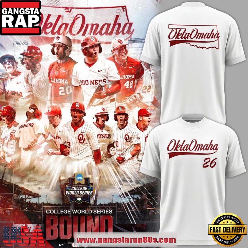 Oklahoma Sooners Baseball OklaOmaha 2026 College World Series T Shirt