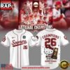 Oklahoma Sooners x Hello Kitty Night 2026 College World Series Champions Baseball Jersey Shirt