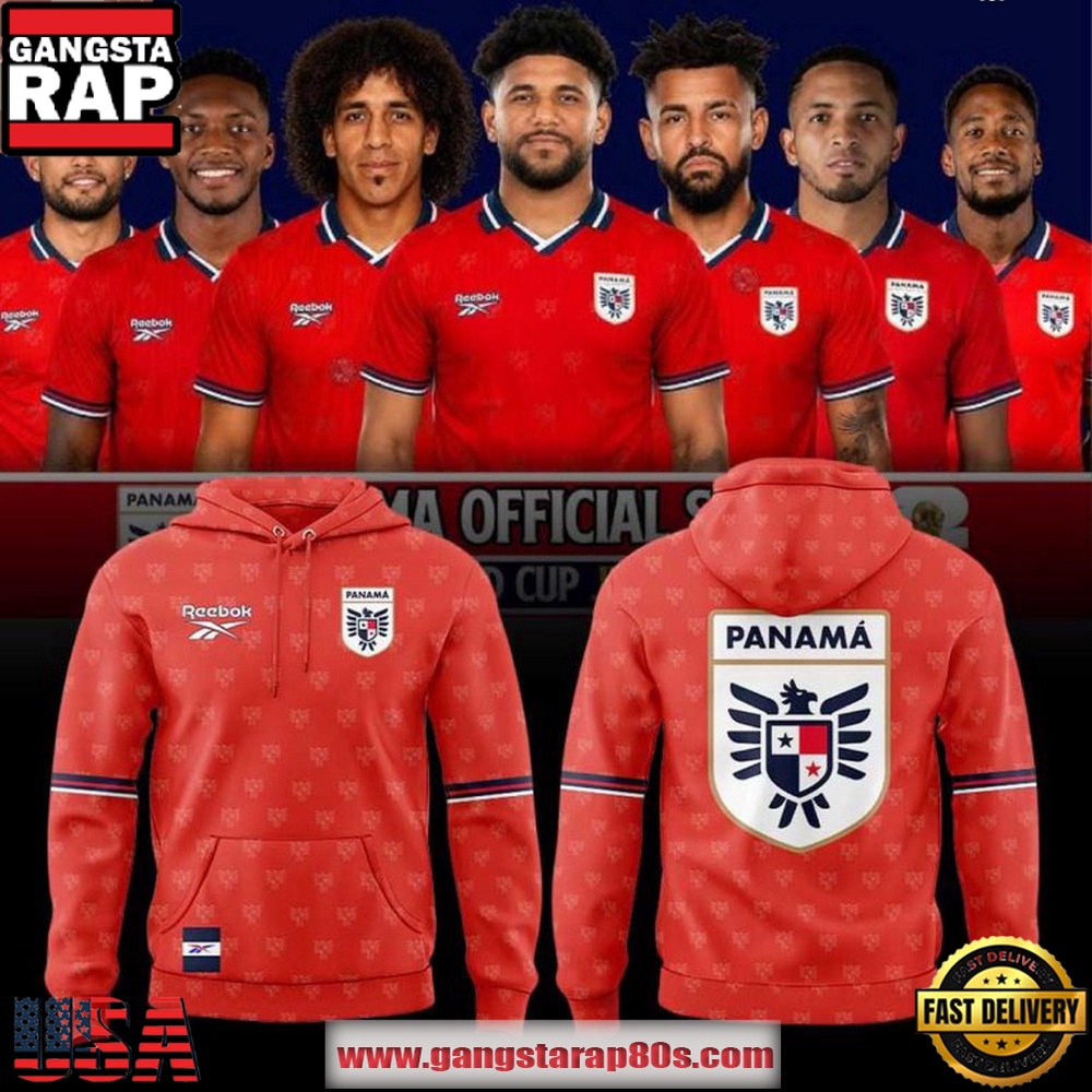 Panama Football Team FIFA World Cup 2026 Red Hoodie Panama Football Team FIFA World Cup 2026 Red Hoodie
