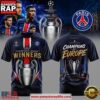 Paris Saint Germain UEFA Champions League Winners 2026 Back to Back T Shirt