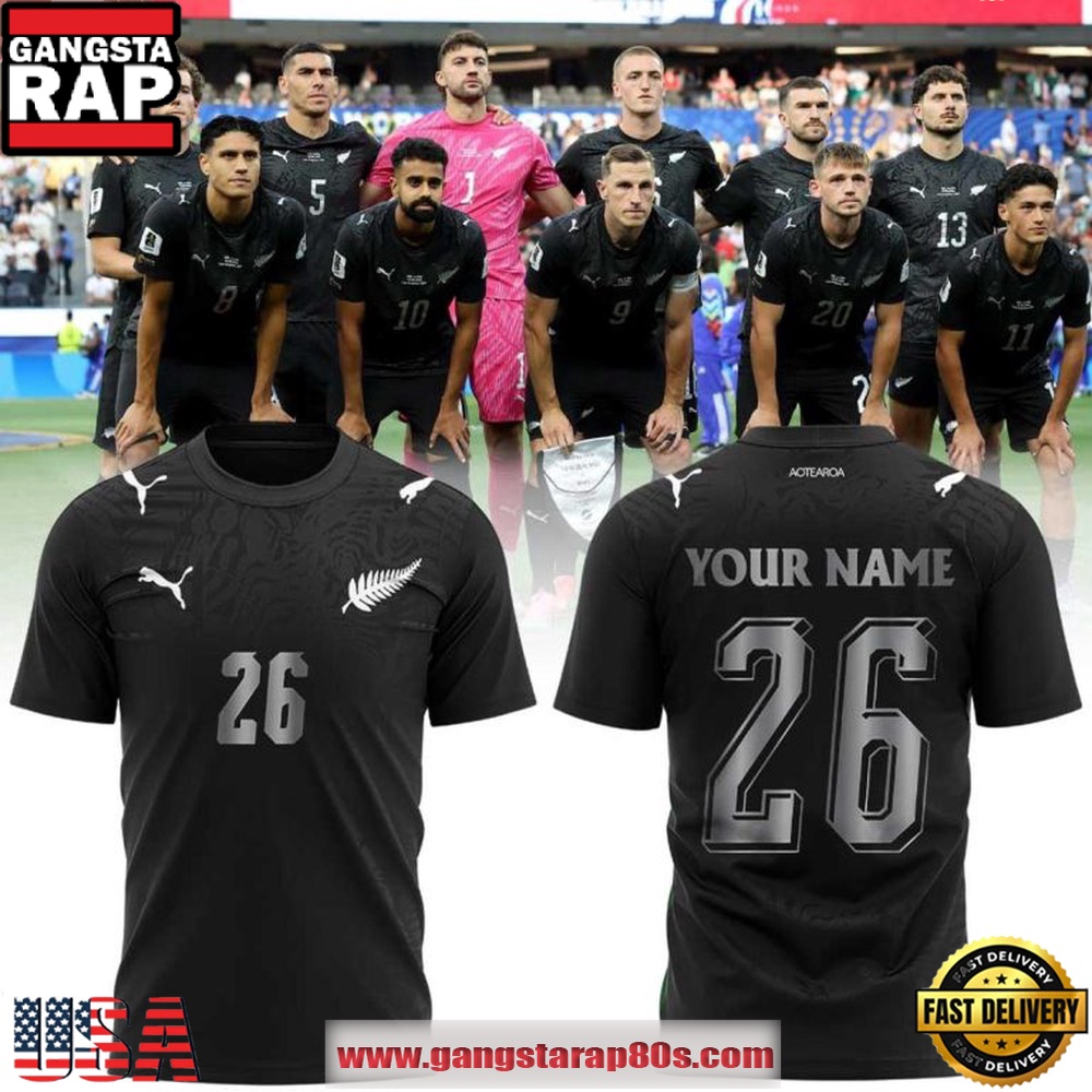 Personalized New Zealand National Soccer 2026 FIFA World Cup T Shirt