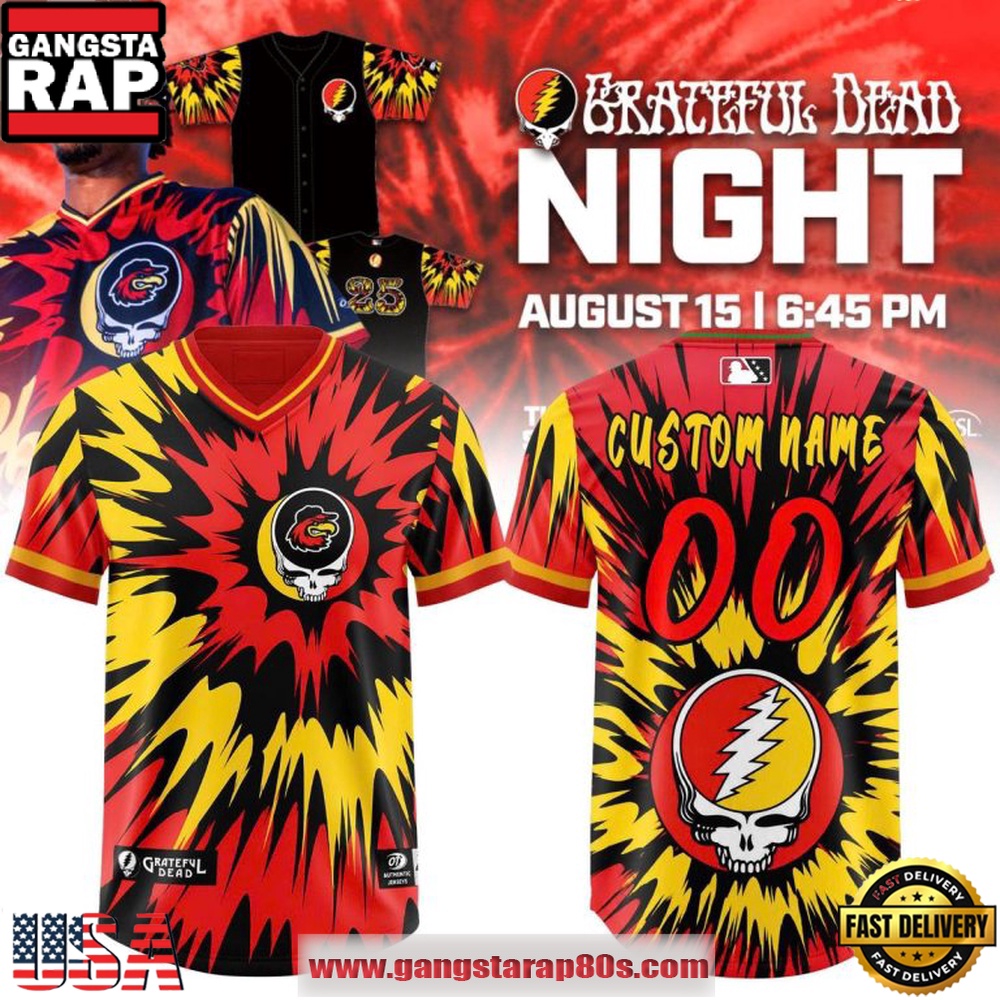 Rochester Red Wings x Grateful Dead Night 2026 Custom Football Jersey