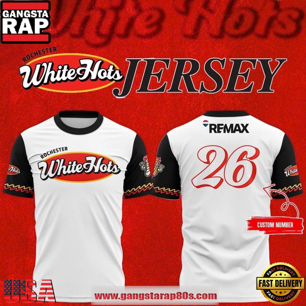Rochester Red Wings x White Hots 2026 Custom Vintage T-Shirt