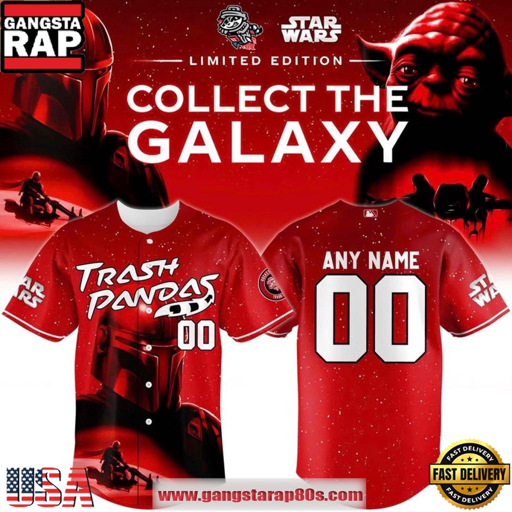 Rocket City Trash Pandas x Star Wars 2026 The Mandalorian Custom Baseball Jersey