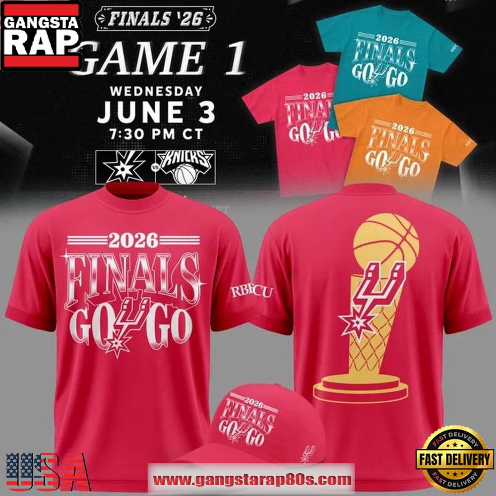 San Antonio Spurs 2026 NBA Finals Game 1 Red T Shirt