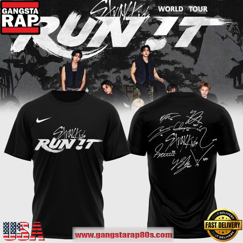 Stray Kids 2026 World Tour Run It T Shirt