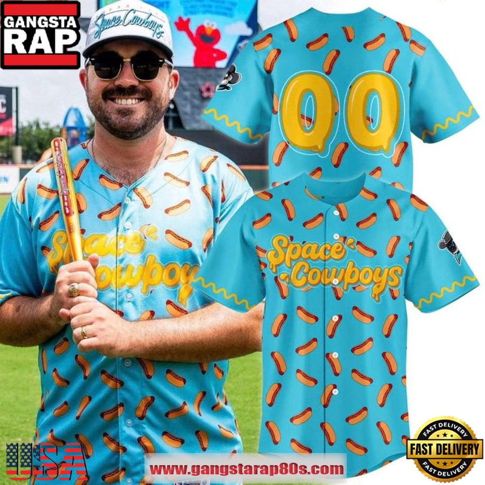 Sugar Land Space Cowboys x Hot Dog 2026 Custom Baseball Jersey