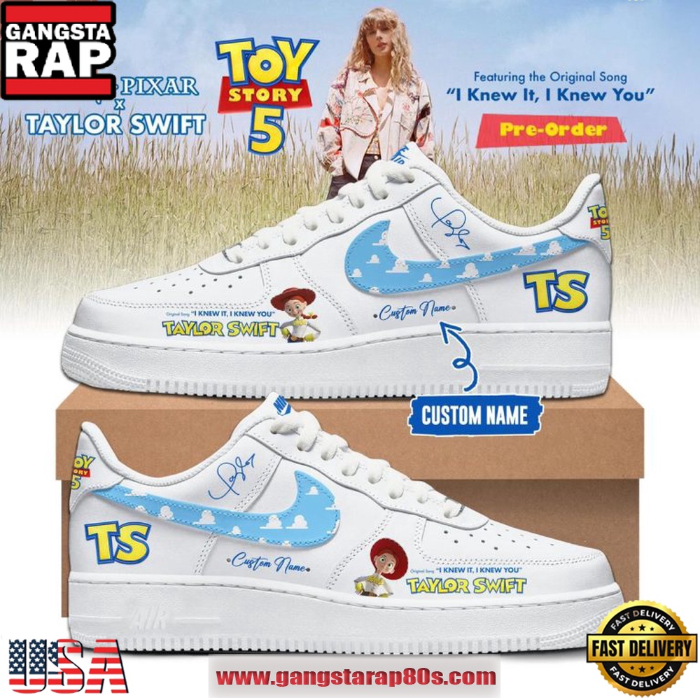 Taylor Swift x Toy Story 5 Original Song 2026 Custom Name Air Force 1 Fashions Shoes