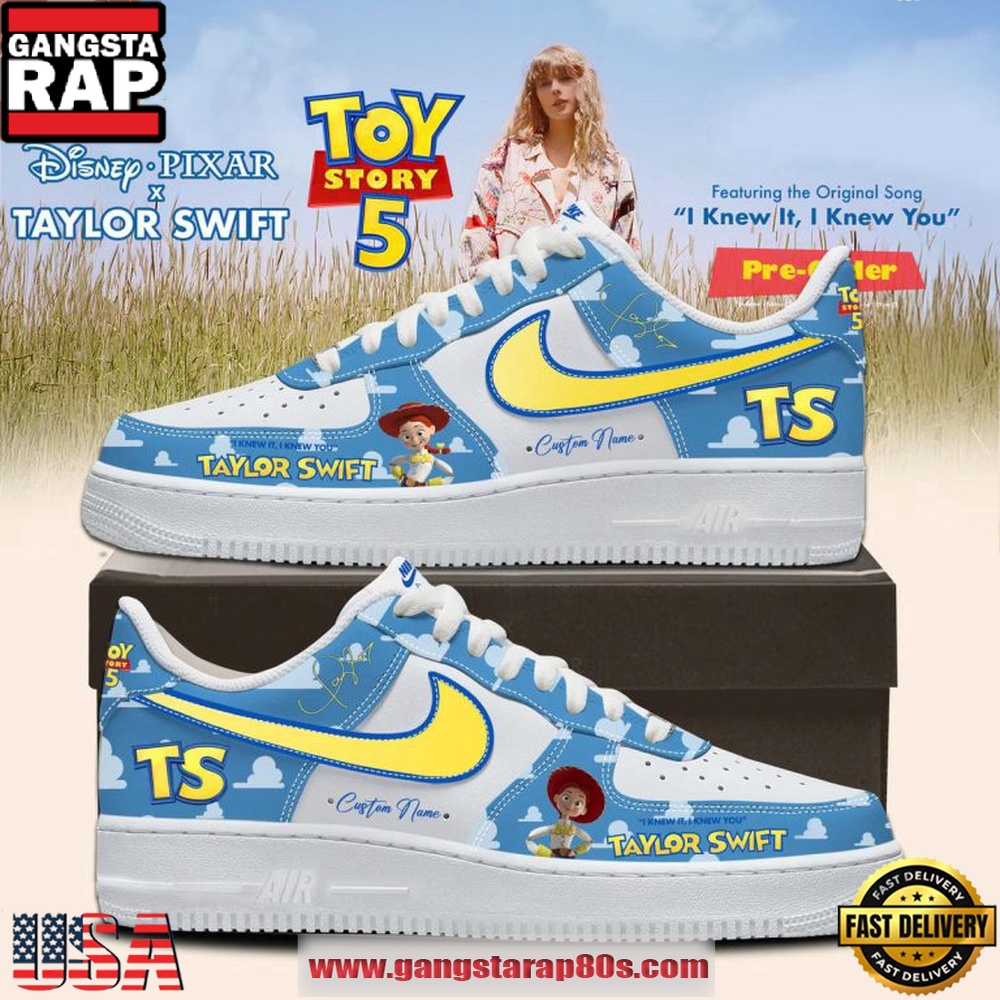 Taylor Swift x Toy Story 5 Original Song 2026 Custom Name Air Force 1 Sneakers Shoes