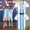 Texas Rangers x Argentina Soccer Legend Messi 10 Baseball Jersey 2 Texas Rangers x Argentina Soccer Legend Messi 10 Baseball Jersey