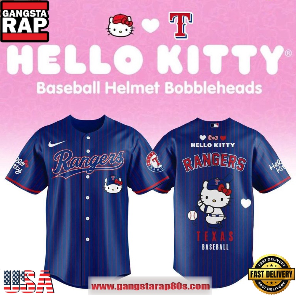Texas Rangers x Hello Kitty Special Night 2026 Baseball Jersey Texas Rangers x Hello Kitty Special Night 2026 Baseball Jersey