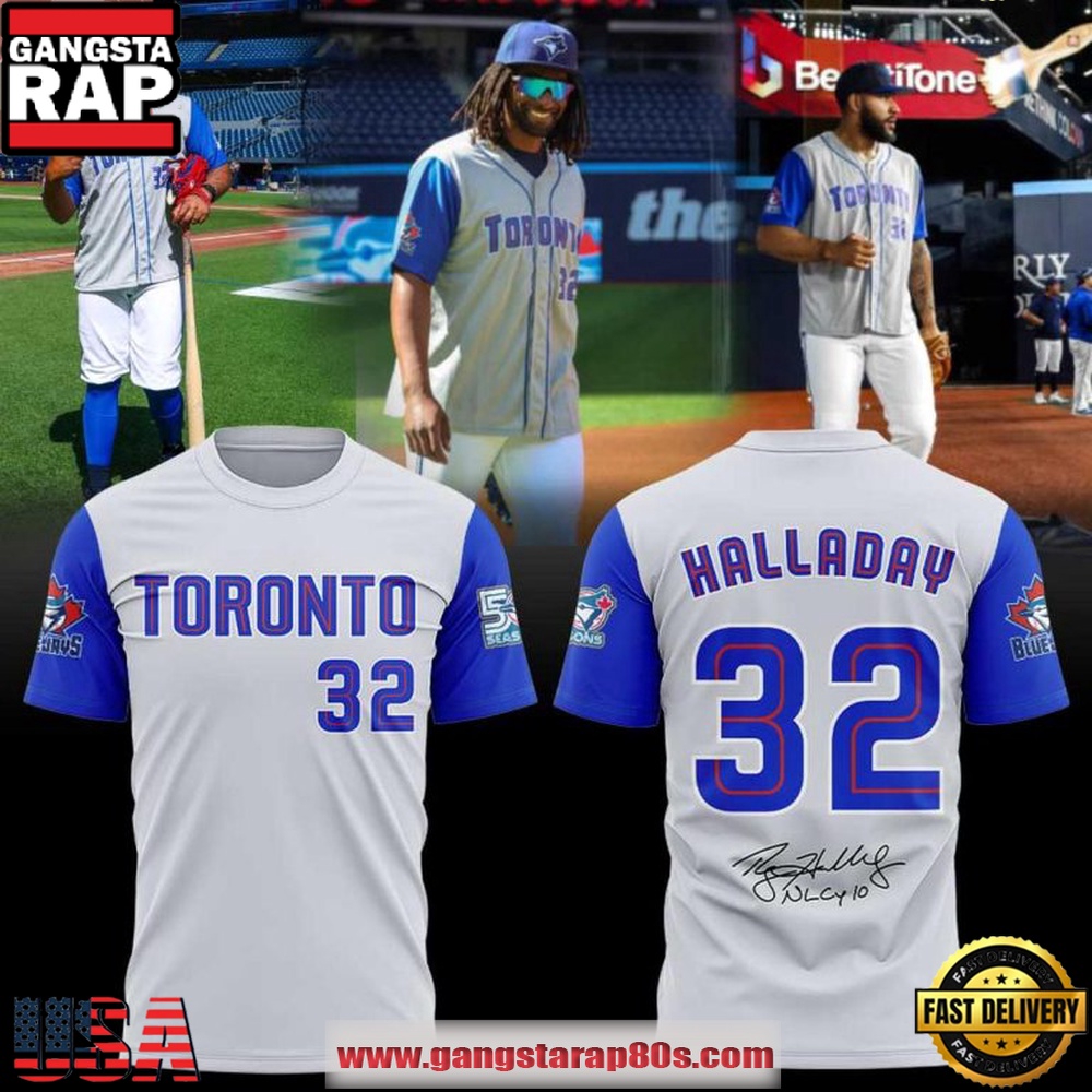 Toronto Blue Jays 2026 Roy Halladay Retro All Over Print T Shirt
