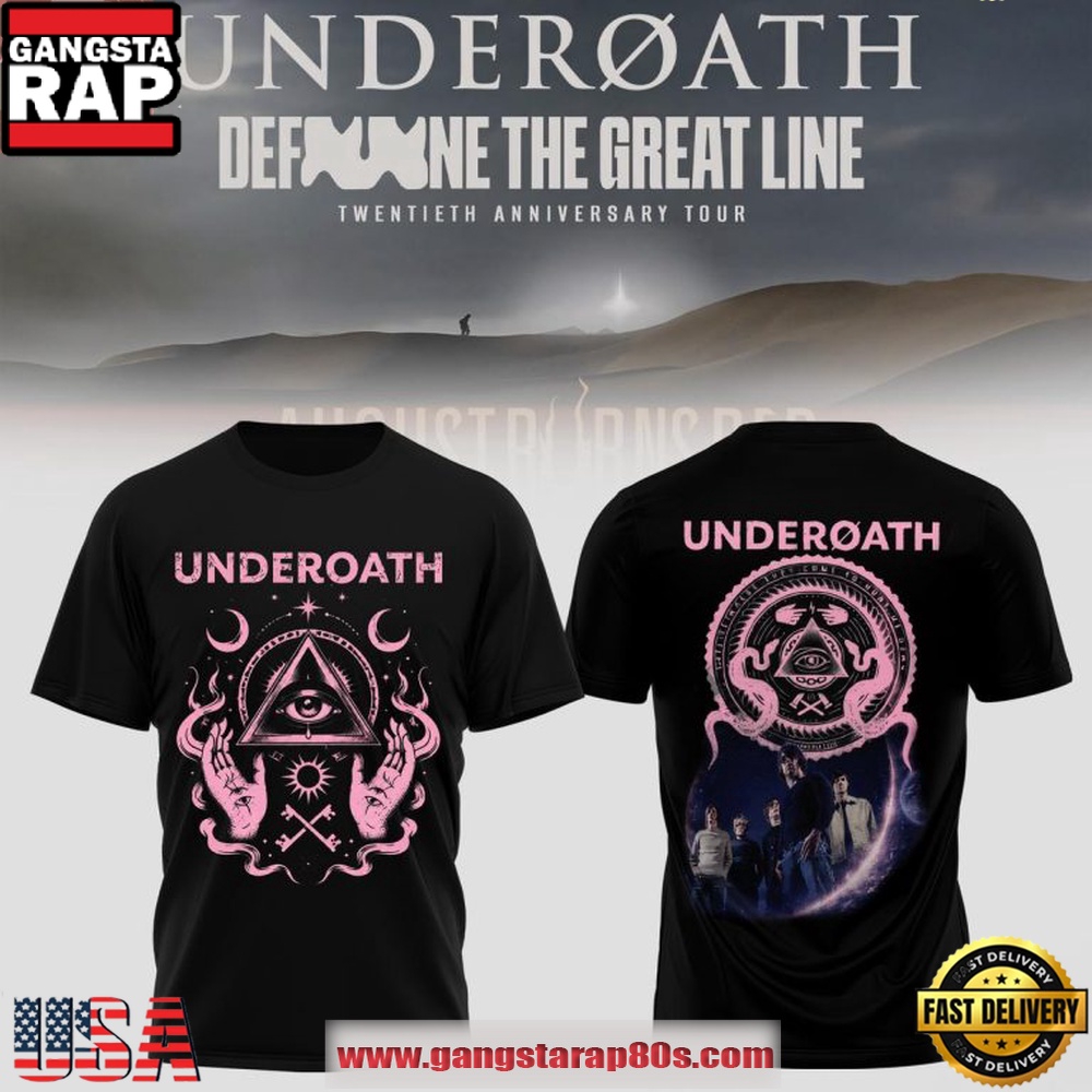 Underoath 2026 Define the Great Line 20th Anniversary Tour All Over Print T Shirt Underoath 2026 Define the Great Line 20th Anniversary Tour All Over Print T Shirt