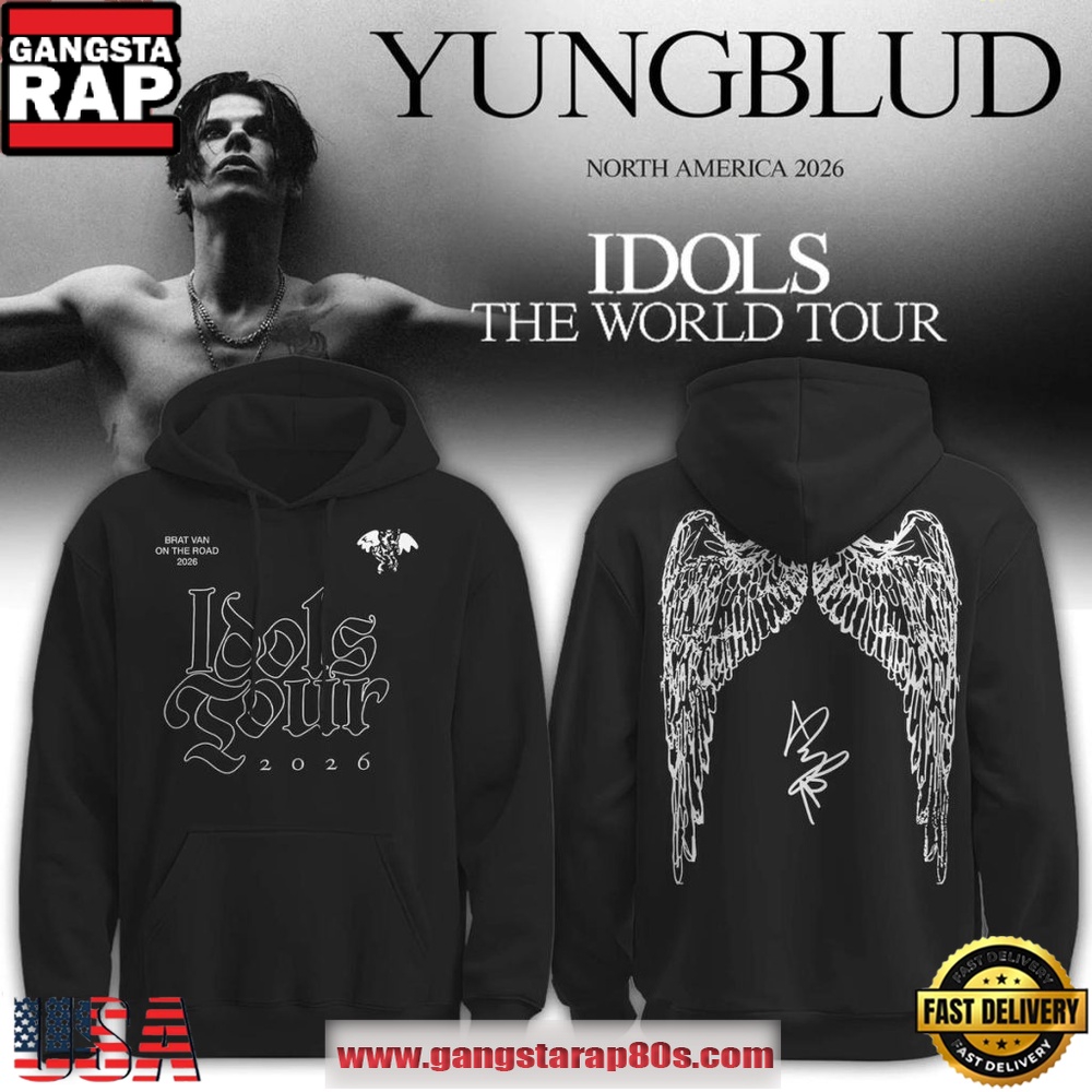 Yungblud Idols The World Tour 2026 Wings Alternative Rock Hoodie