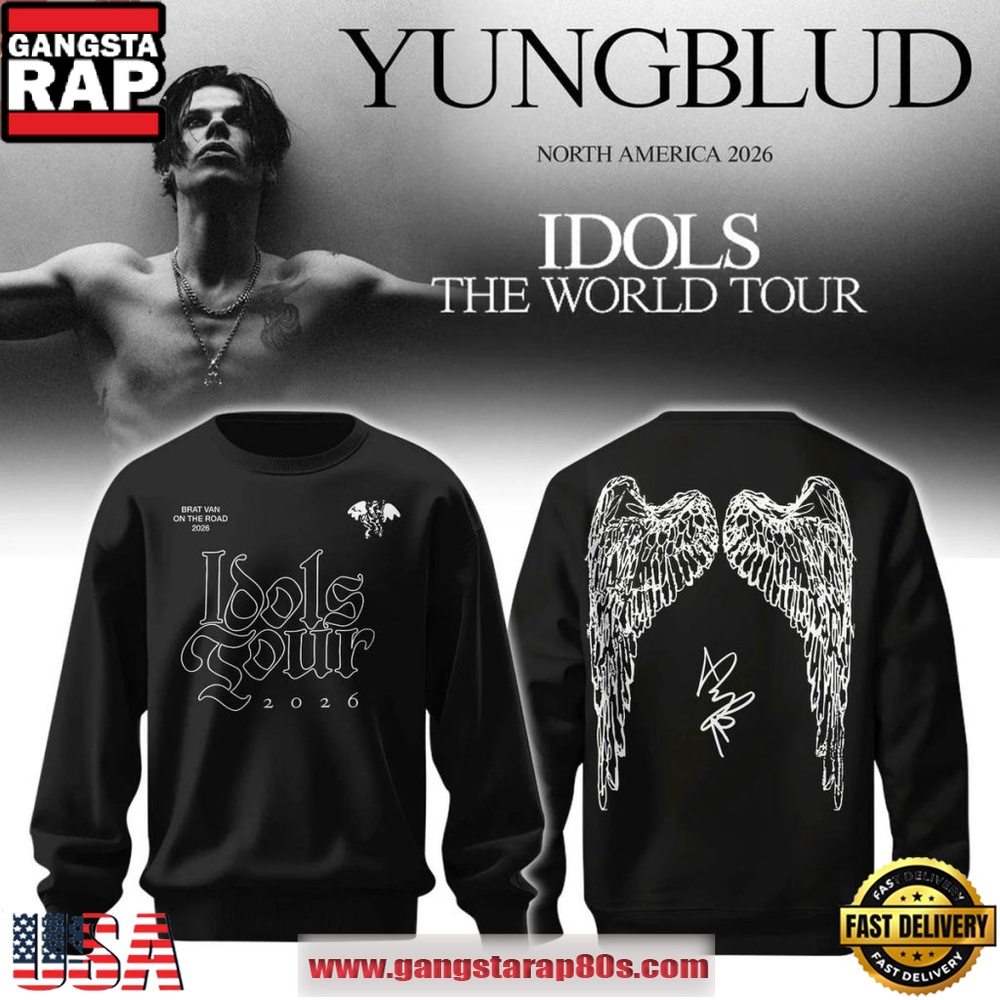 Yungblud Idols The World Tour 2026 Wings Alternative Rock Sweatshirt