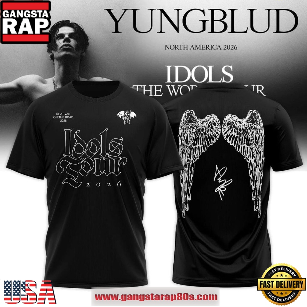 Yungblud Idols The World Tour 2026 Wings Alternative Rock T-Shirt